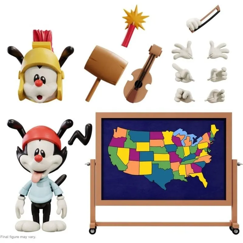 Figura Animaniacs Super 7 Wakko Ultimate Articolata 18 cm Accessori - immagine 1