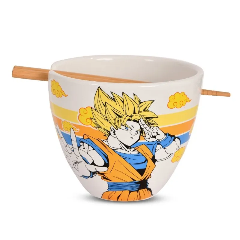 Ciotola Ramen Dragon Ball Z Son Goku 473ml con Bacchette - immagine 1