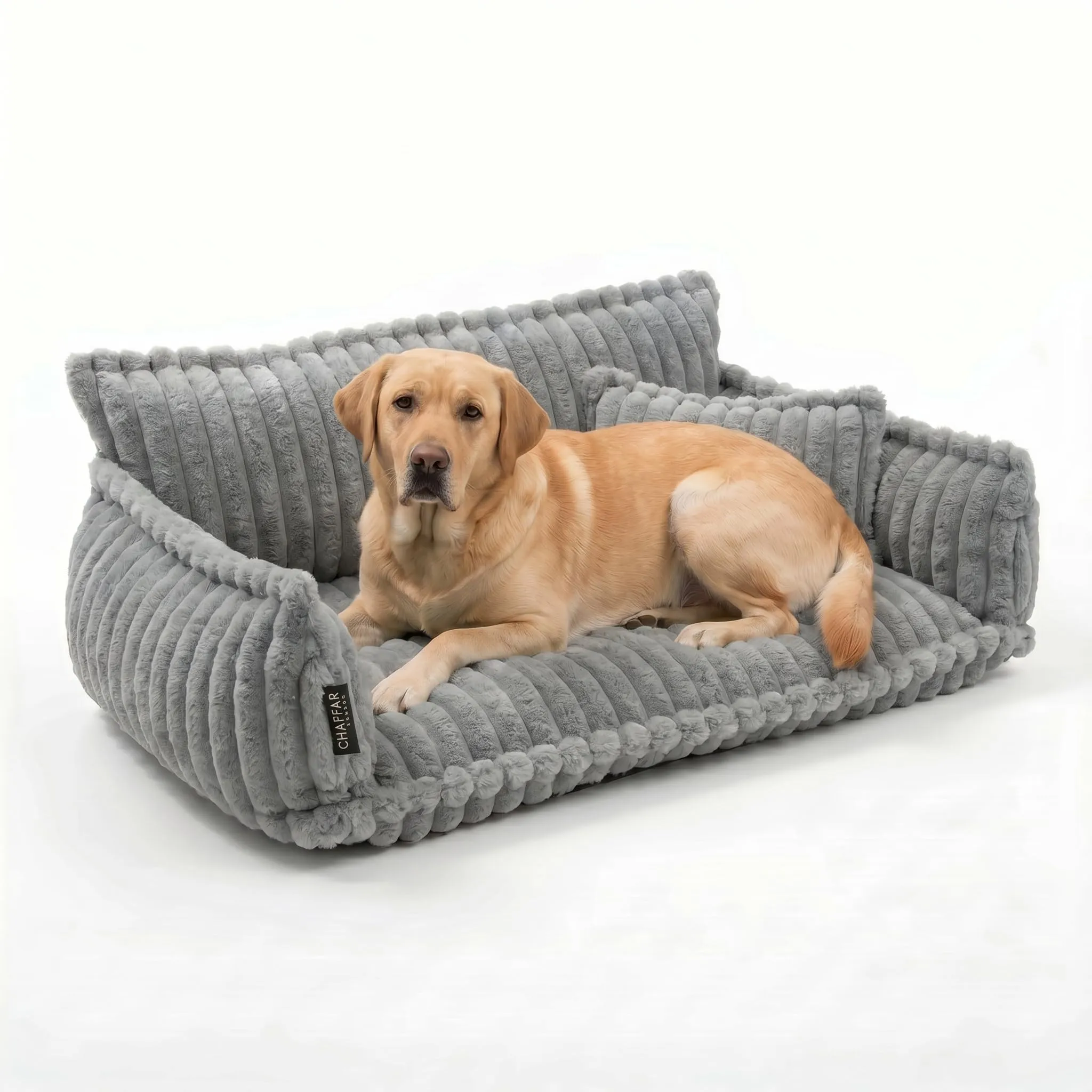 noviclass Divano Chaffar per cani | Cuccia per cani | Materasso ortopedico | Stile moderno | Design in velluto a coste - immagine 1