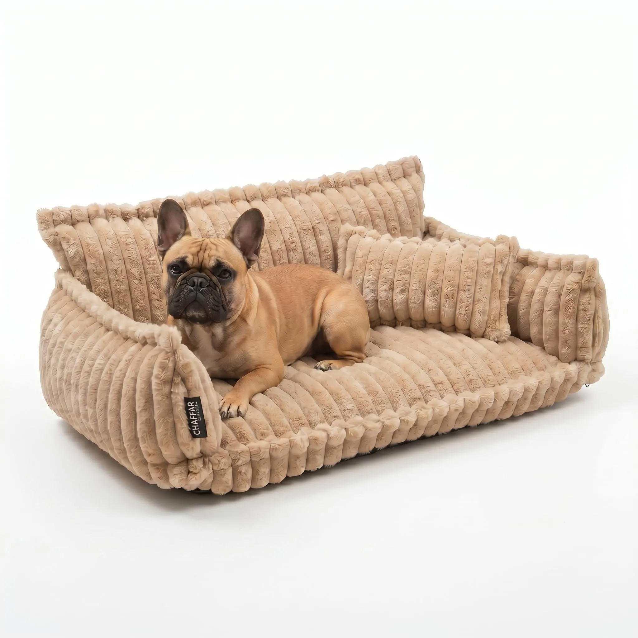 noviclass Divano Chaffar per cani | Cuccia per cani | Materasso ortopedico | Stile moderno | Design in velluto a coste - immagine 1