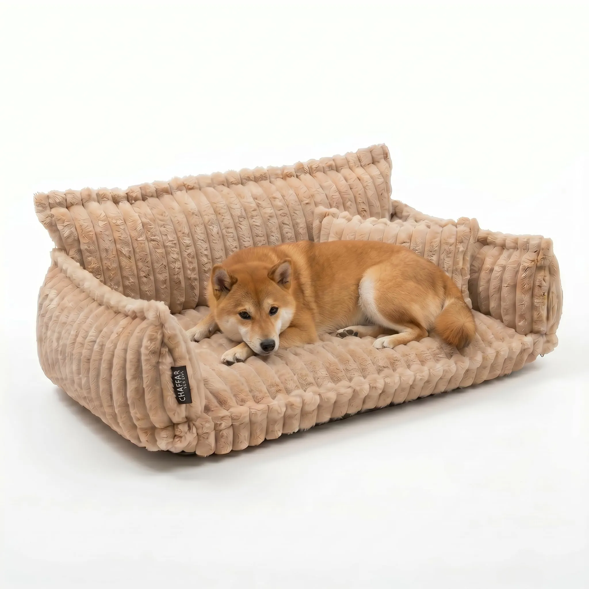 noviclass Divano Chaffar per cani | Cuccia per cani | Materasso ortopedico | Stile moderno | Design in velluto a coste - immagine 1