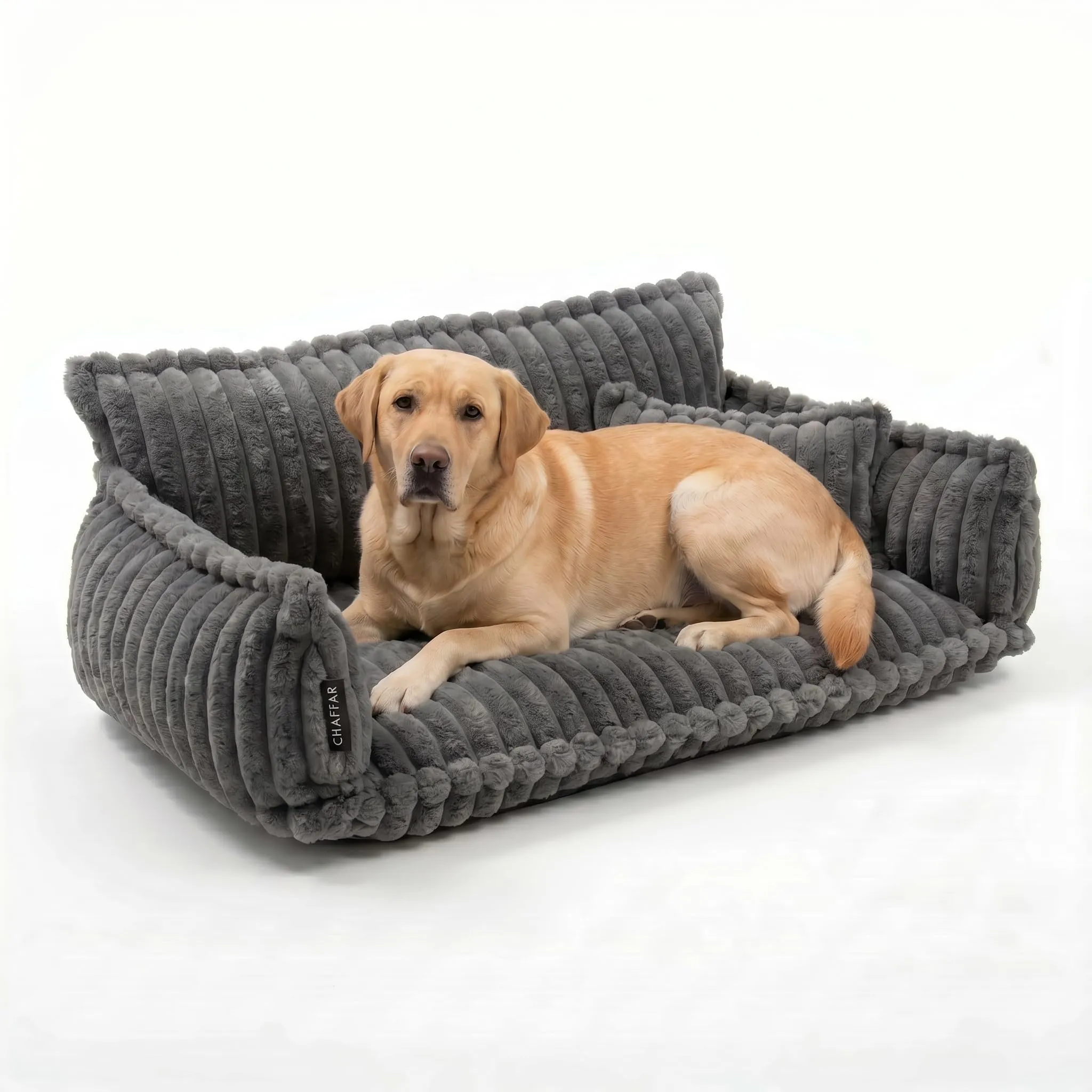 noviclass Divano Chaffar per cani | Cuccia per cani | Materasso ortopedico | Stile moderno | Design in velluto a coste - immagine 1