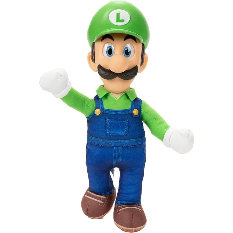 Peluche Luigi Nintendo Super Mario Bros Snodato 35 cm - immagine 1