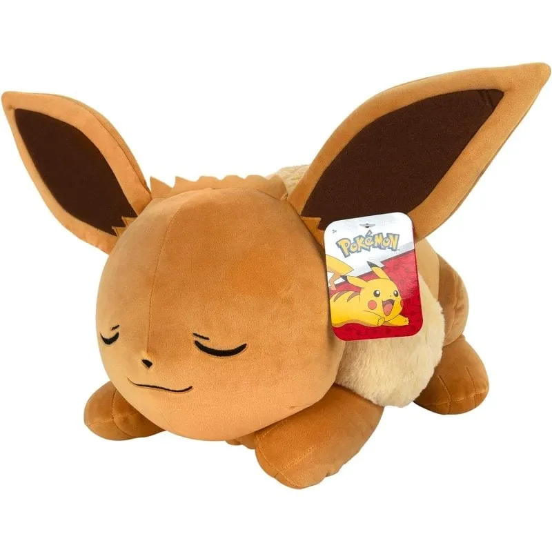 Peluche Jazwares Eevee Dormiente Pokémon 45 cm Fibra Sintetica - immagine 1