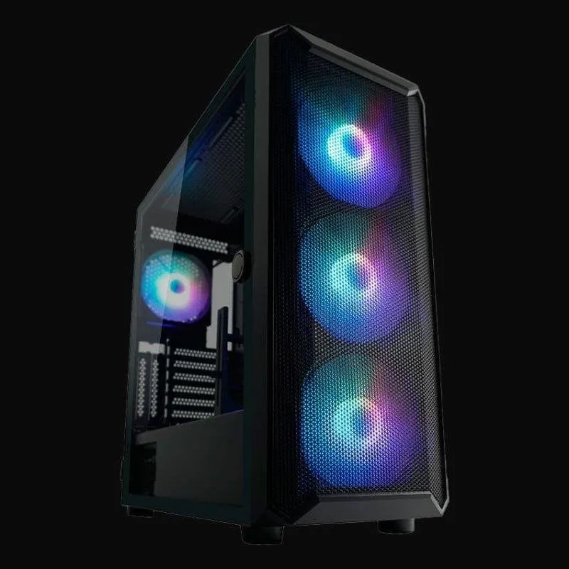 Case PC Gaming LC-Power 804B Obsession-X 4 Ventilatori ARGB Pannello Vetro - immagine 1
