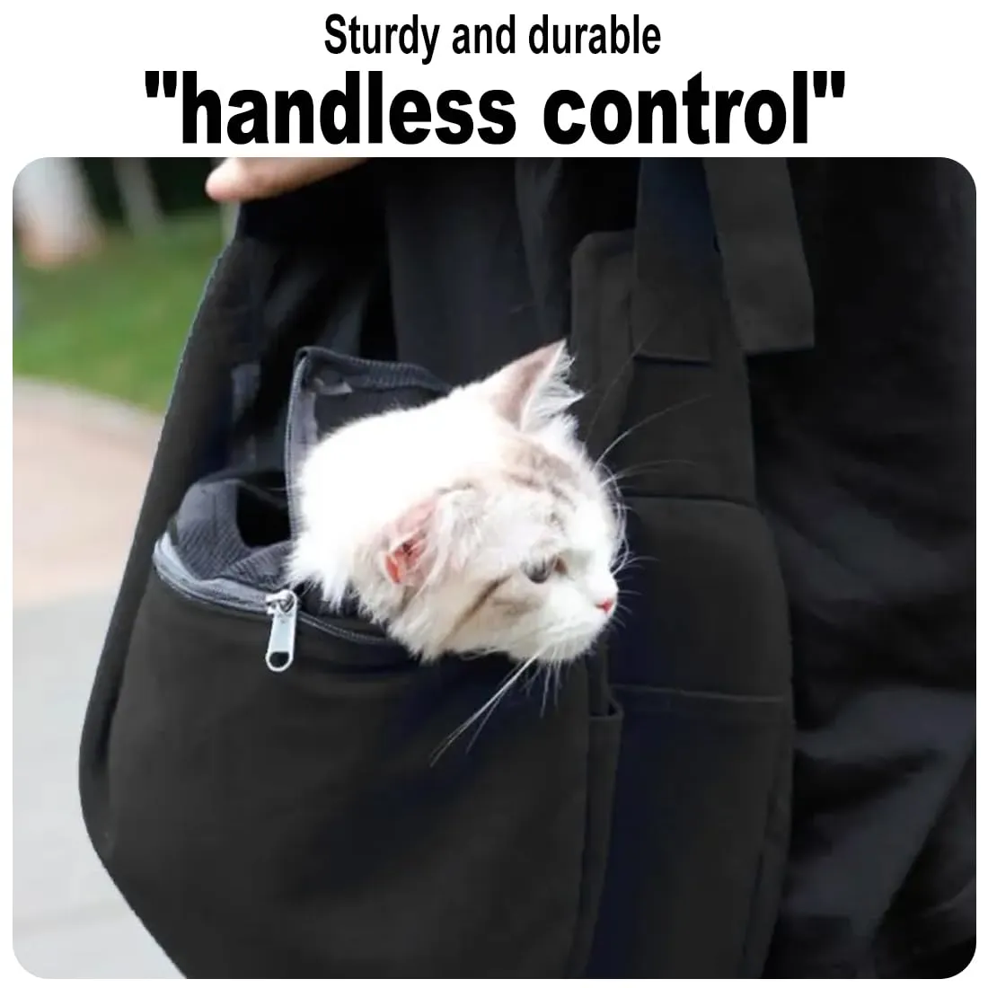 GNHG Borsa da Viaggio per Cani, Regolabile Borsa da Viaggio per Cani Piccola, per CaneGatto Fino a 7.5 KG, per Viaggio, Ciclismo, Passeggiata - immagine 5