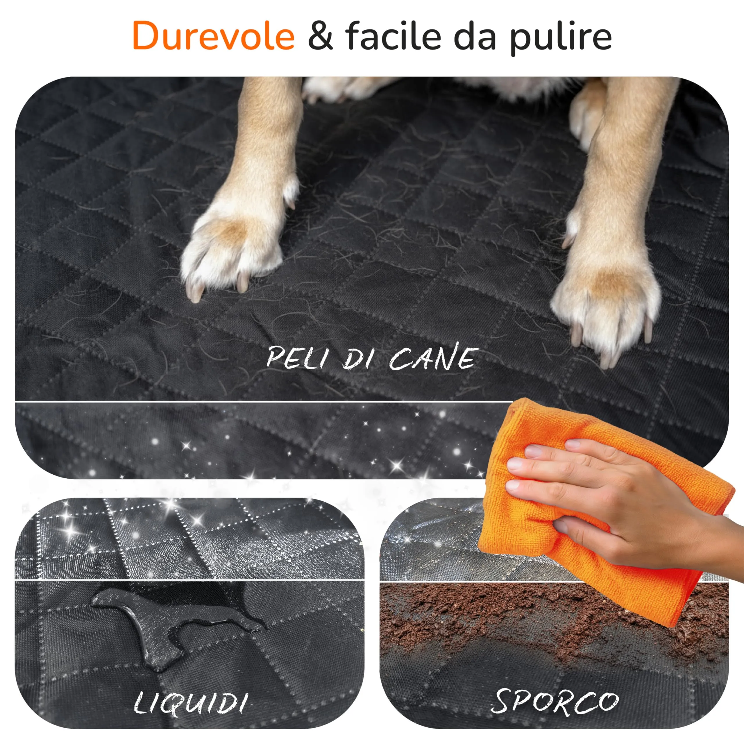 Upgrade4cars Telo Bagagliaio Cani Premium Imbottito con Paraurti Accessori - immagine 5