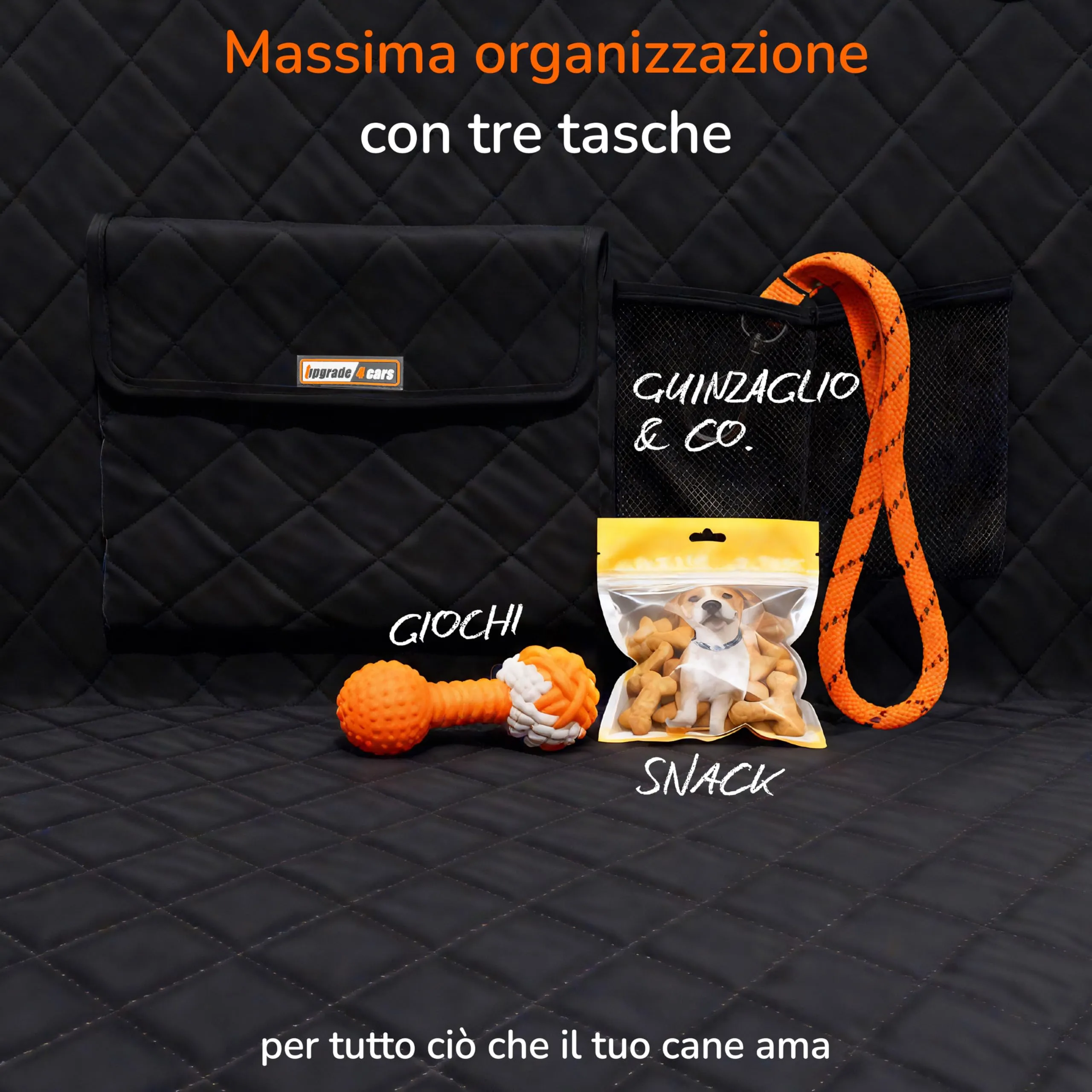 Upgrade4cars Telo Bagagliaio Cani Premium Imbottito con Paraurti Accessori - immagine 6