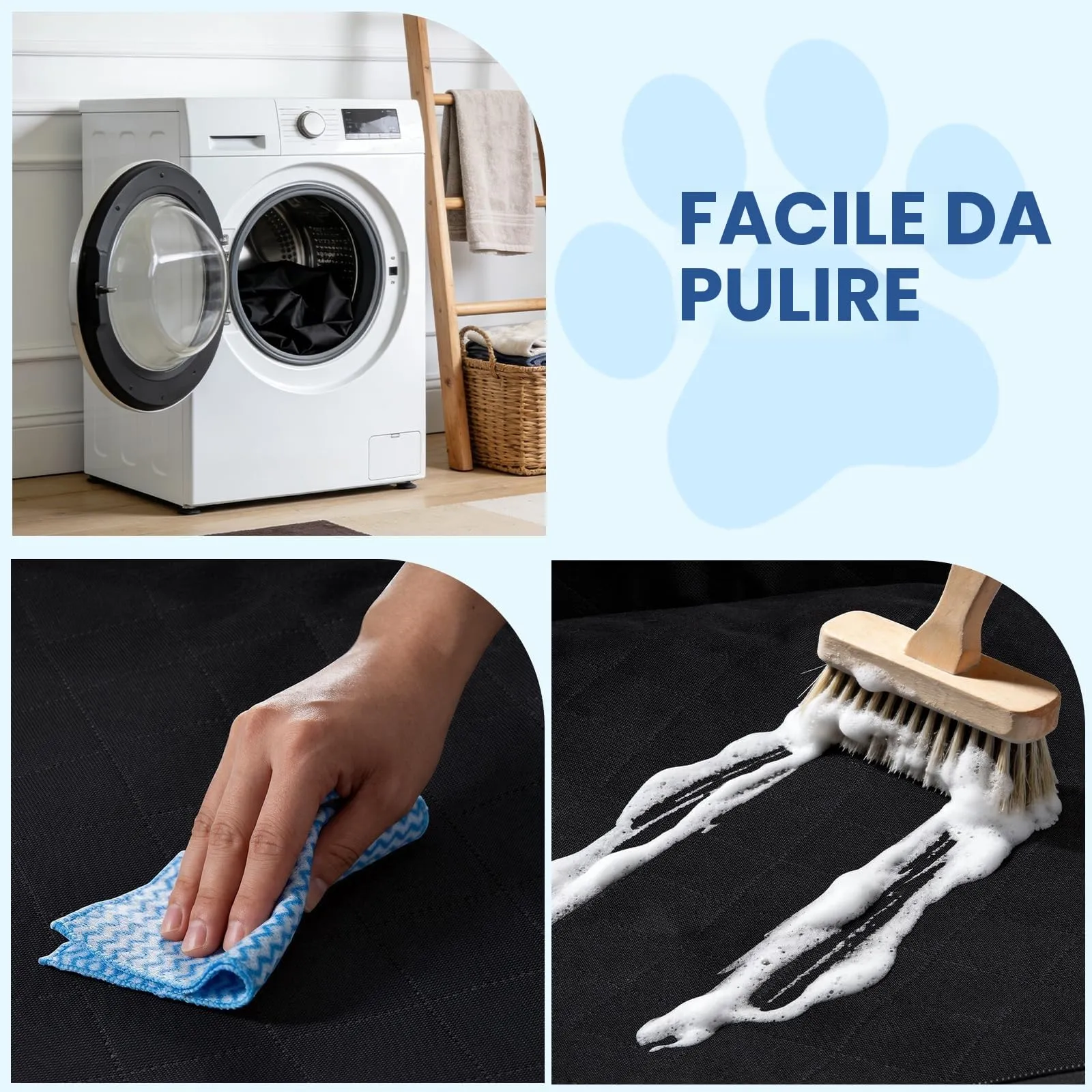 Pecute Telo Auto per Cani Protezione Bagagliaio Copertura, Protezione anticollisione in spugna, Telo Cane Auto Bagagliaio per SUV - immagine 6