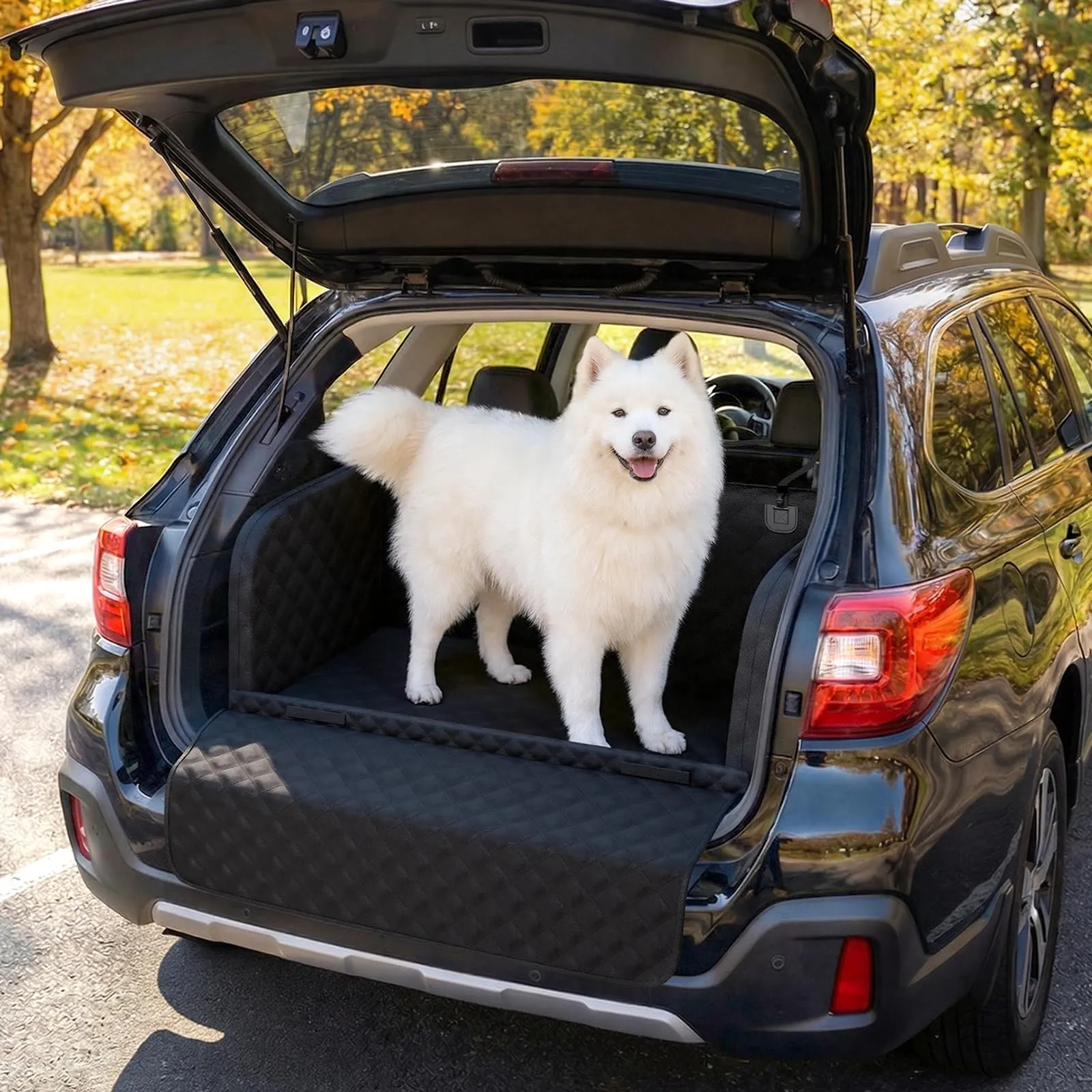 Pecute Telo Auto per Cani Protezione Bagagliaio Copertura, Protezione anticollisione in spugna, Telo Cane Auto Bagagliaio per SUV - immagine 9