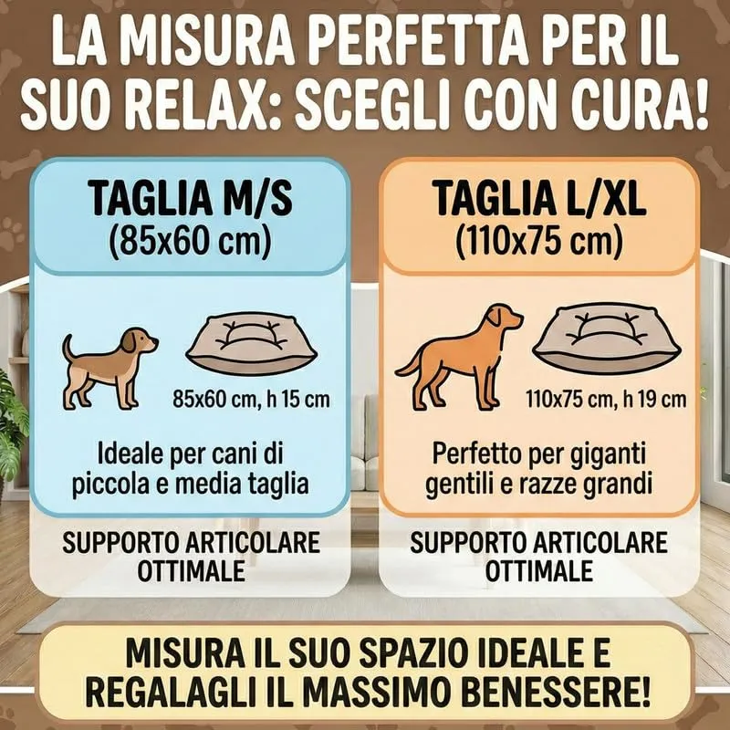 HAPPYRELAX - Cuscino per Cani Taglia Media Piccola in Velluto Pregiato (85x60cm, h15cm) Cuccia Cane Interno Imbottita in Fiocco di Poliestere, Cuscino Cane Lavabile, Made in Italy (Grigio Medio) - immagine 4