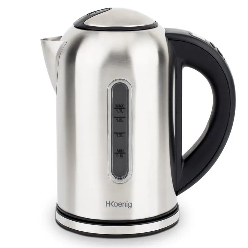 Bollitore programmabile HKoenig BOE50 1.7L 2200W Acciaio inossidabile/Nero - immagine 1