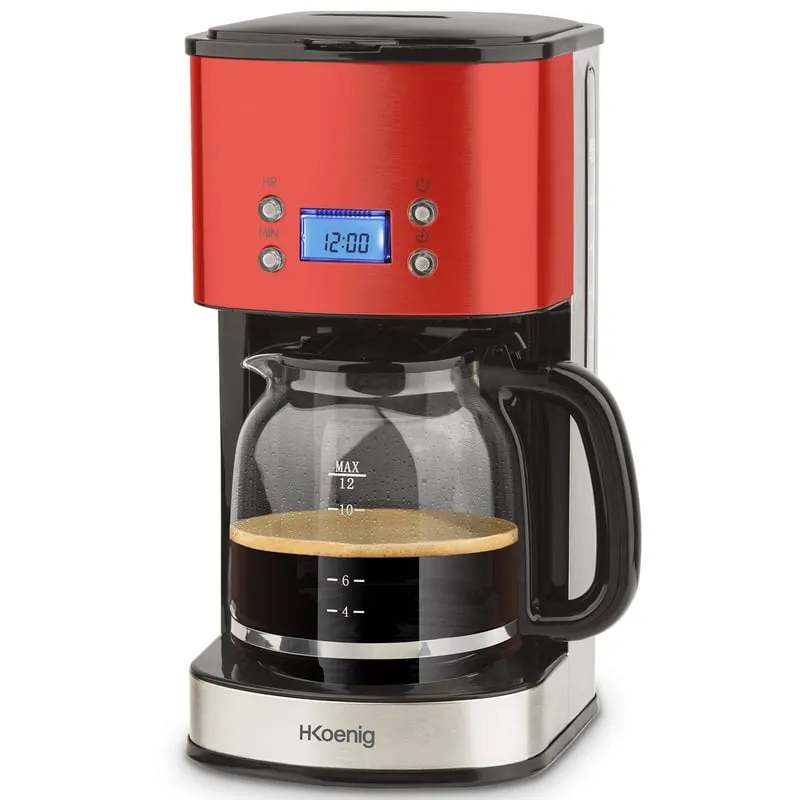 Macchina per caffè americano programmabile HKoenig MG30 1.8L 1100W Rossa - immagine 1