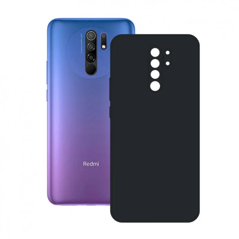 Custodia Ksix Silk Nera per Xiaomi Redmi 9 - immagine 1