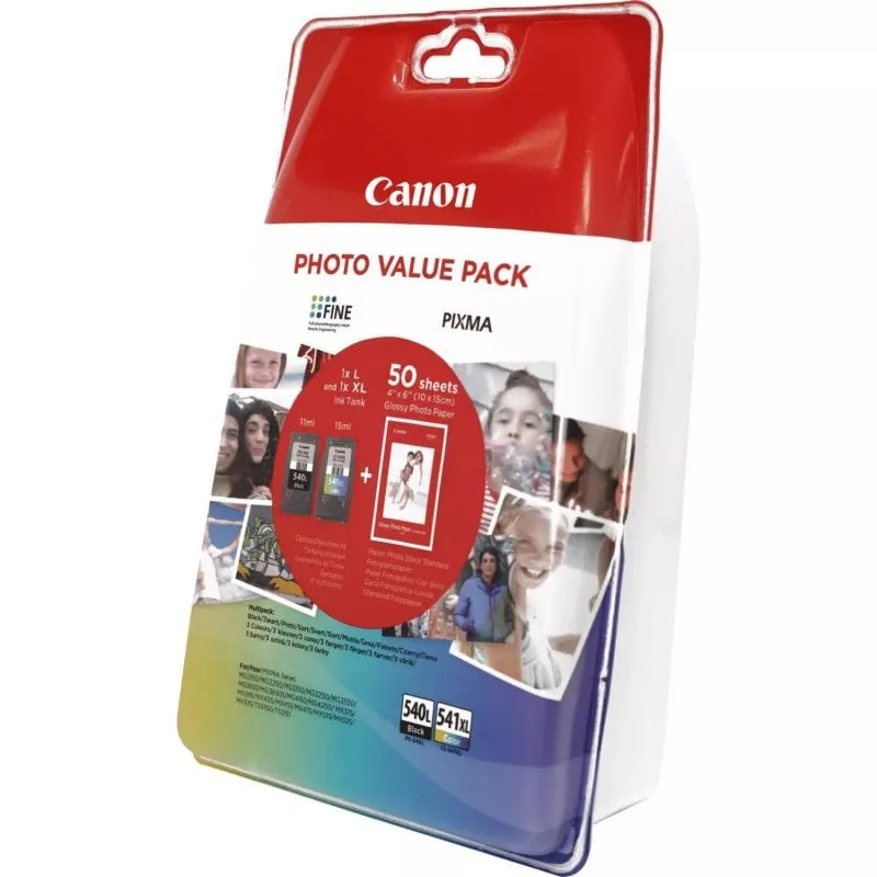 Confezione multipla di cartucce d'inchiostro originali Canon PG-540L/CL-541XL nero/tricolore - immagine 1