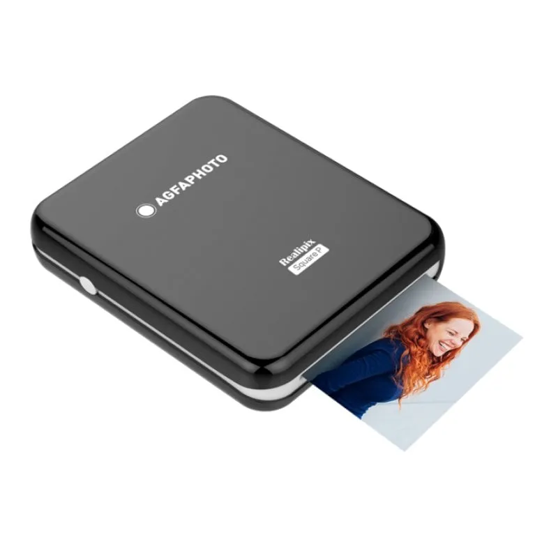 Stampante a sublimazione Bluetooth AgfaPhoto Realipix Square P portatile 7,6x7,6 cm - immagine 1