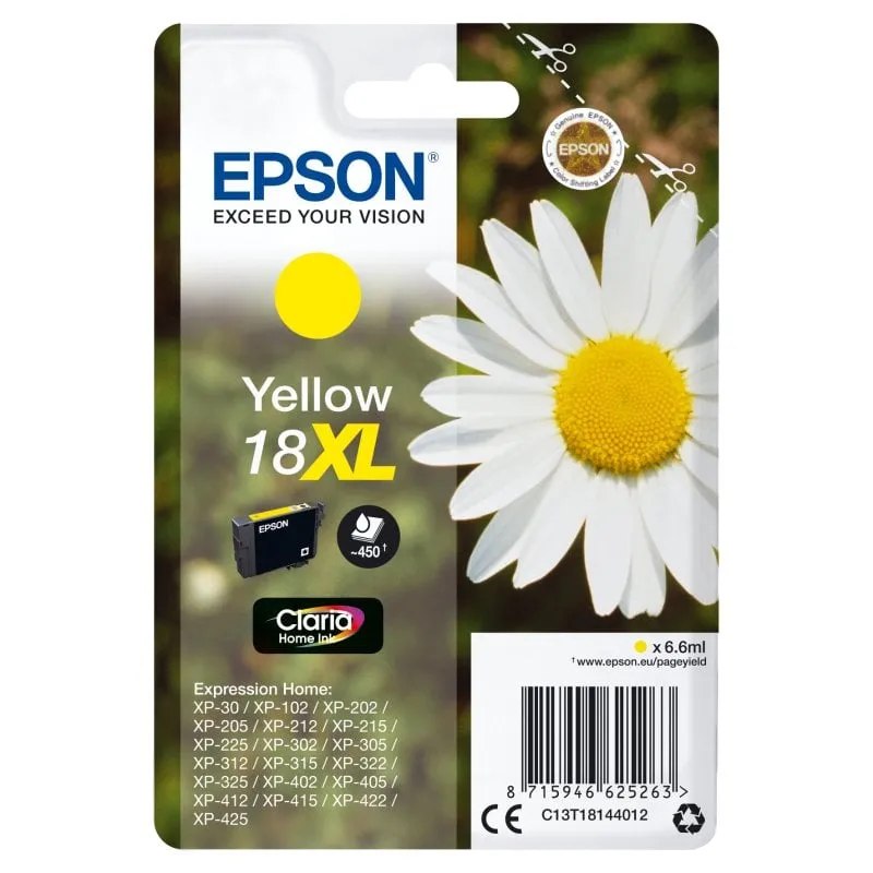 Cartuccia Epson Daisy 18XL gialla (etichetta RF) - immagine 1