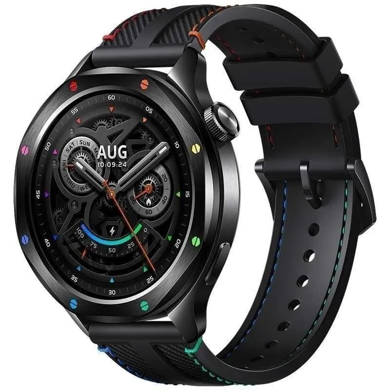 Xiaomi Watch S4 Bluetooth 47mm AMOLED Argento Cinturino Nero Resistente 5ATM SpO2 - immagine 1