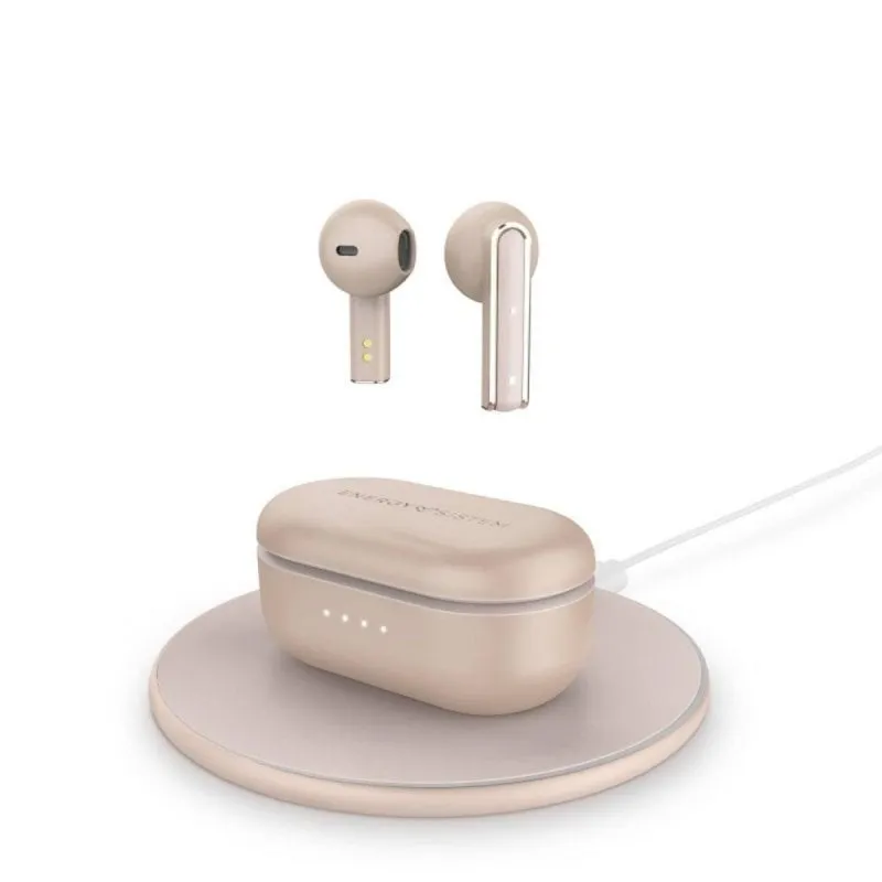 Auricolari Energy Sistem Style 4 Ultra 25h Carga Wireless Bluetooth 5.3 Oro Rosa - immagine 1