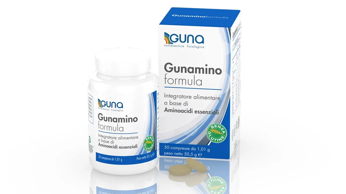 GUNA Gunamino formula 50 Compresse - Integratore Alimentare a Base di Aminoacidi Essenziali - immagine 1
