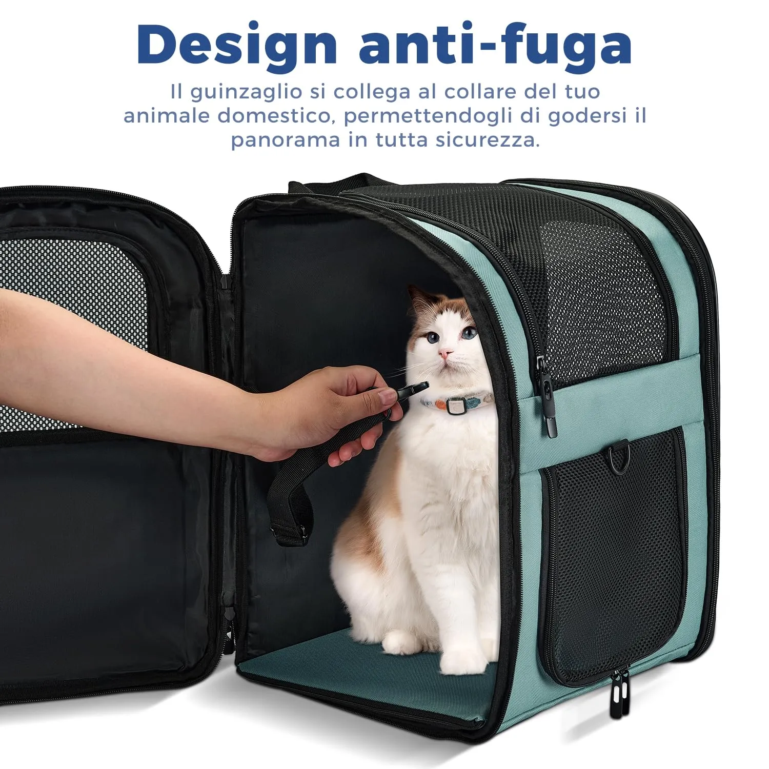 Apollo Walker Zaino per cani e gatti Blu - immagine 3