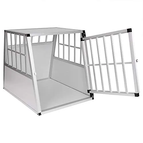 EUGAD Trasportino Cane Auto, Kennel Auto in Alluminio 65x85x71cm - immagine 3