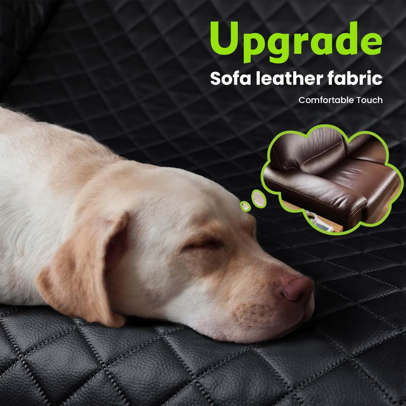 Pecute Coprisedile Auto per Cani, Pelle Impermeabile Fondo Duro 150kg - immagine 2