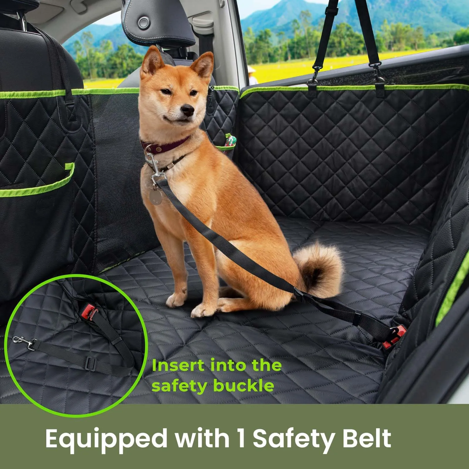 Pecute Coprisedile Auto per Cani, Pelle Impermeabile Fondo Duro 150kg - immagine 7