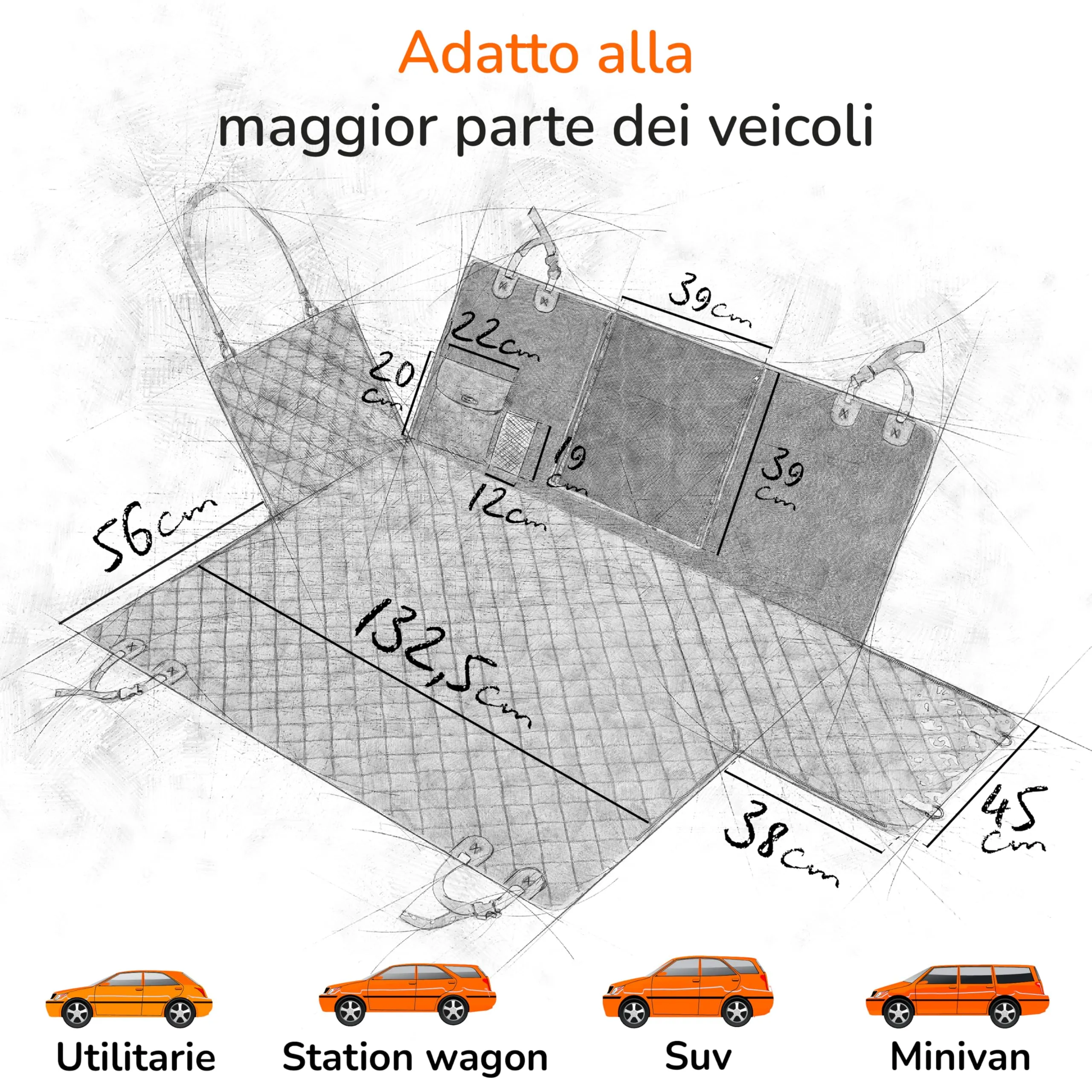 Upgrade4cars Coperta Auto per Cani Impermeabile & Imbottita Accessori - immagine 3
