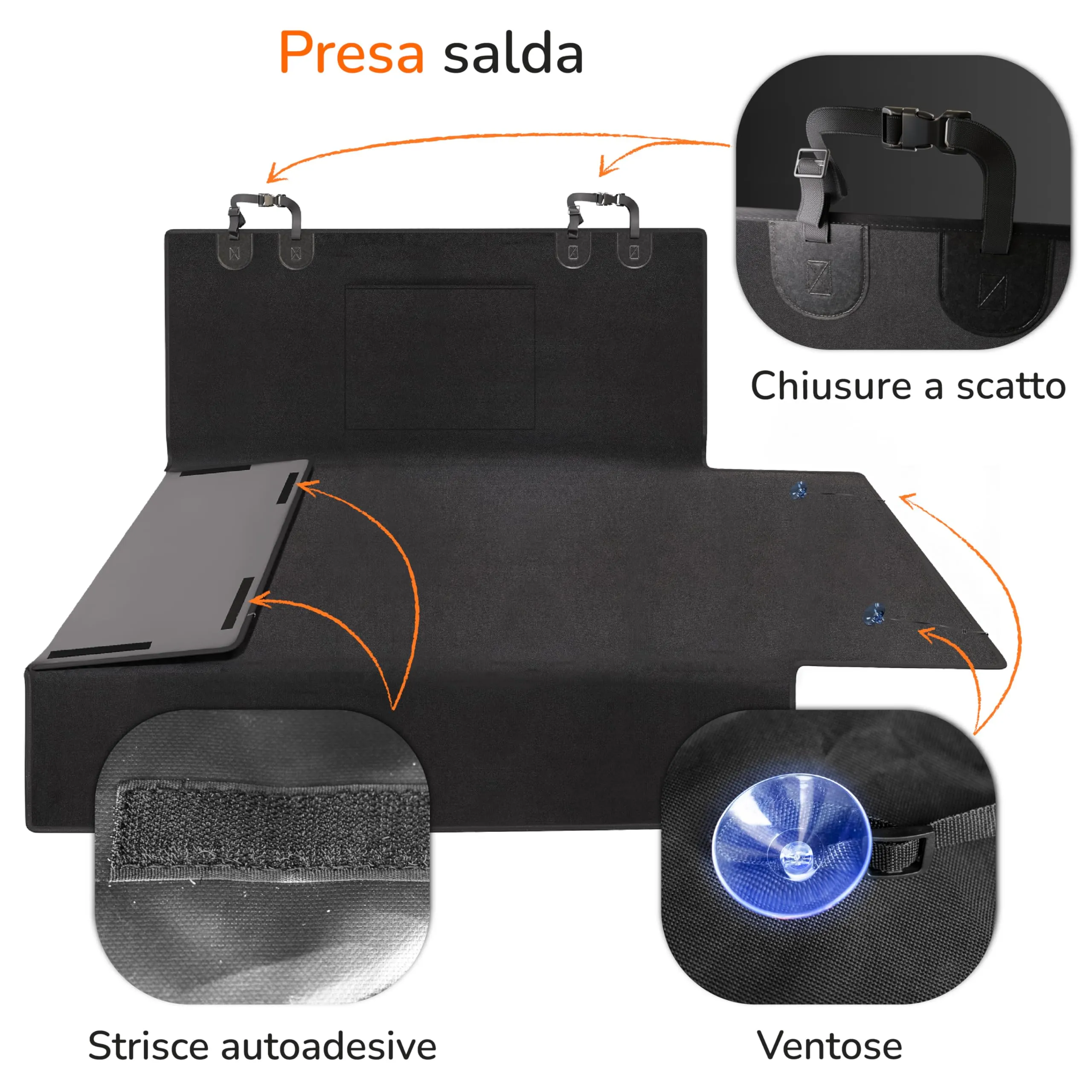 Upgrade4cars Telo Bagagliaio Cani con Protezione Paraurti Accessori Auto - immagine 4