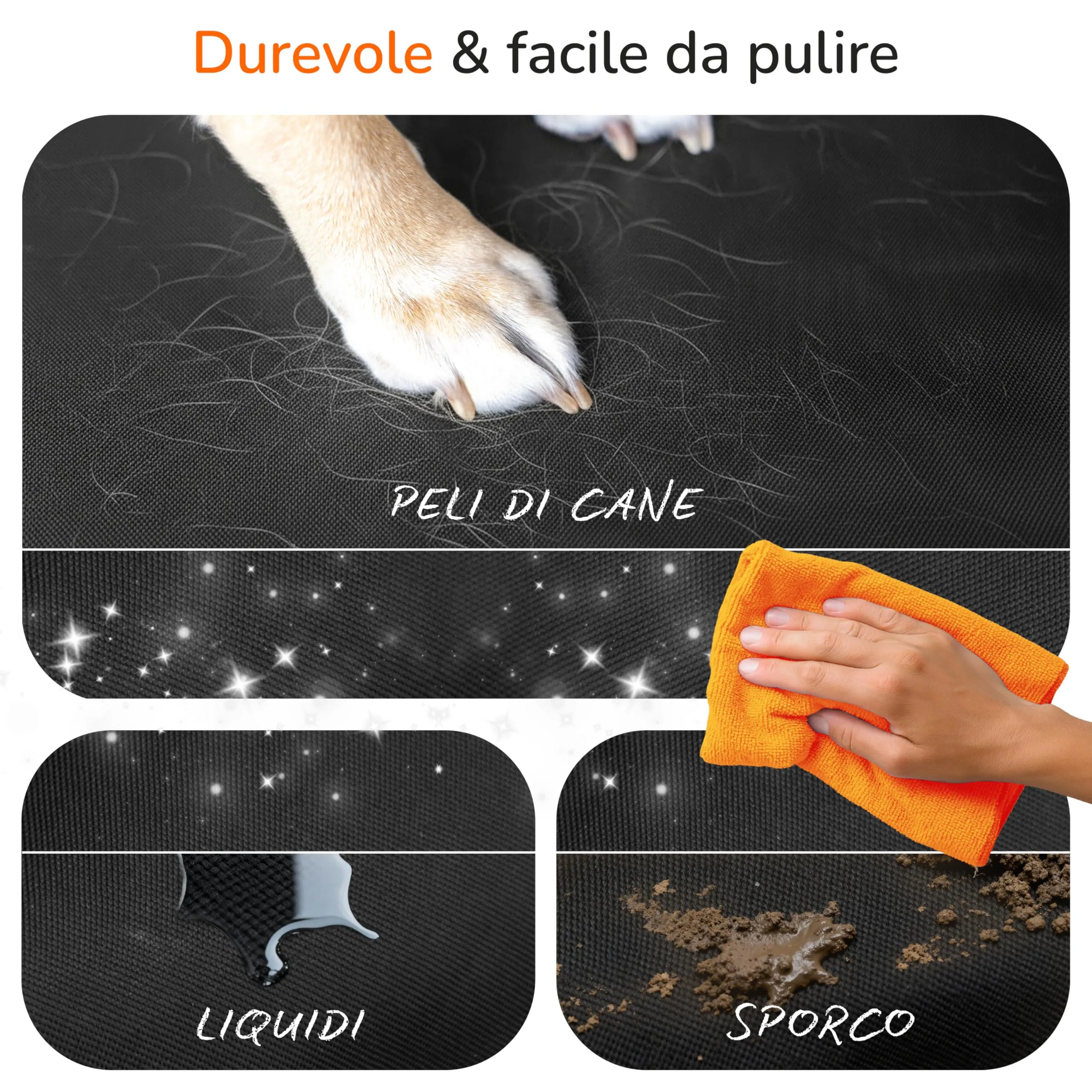 Upgrade4cars Telo Bagagliaio Cani con Protezione Paraurti Accessori Auto - immagine 5