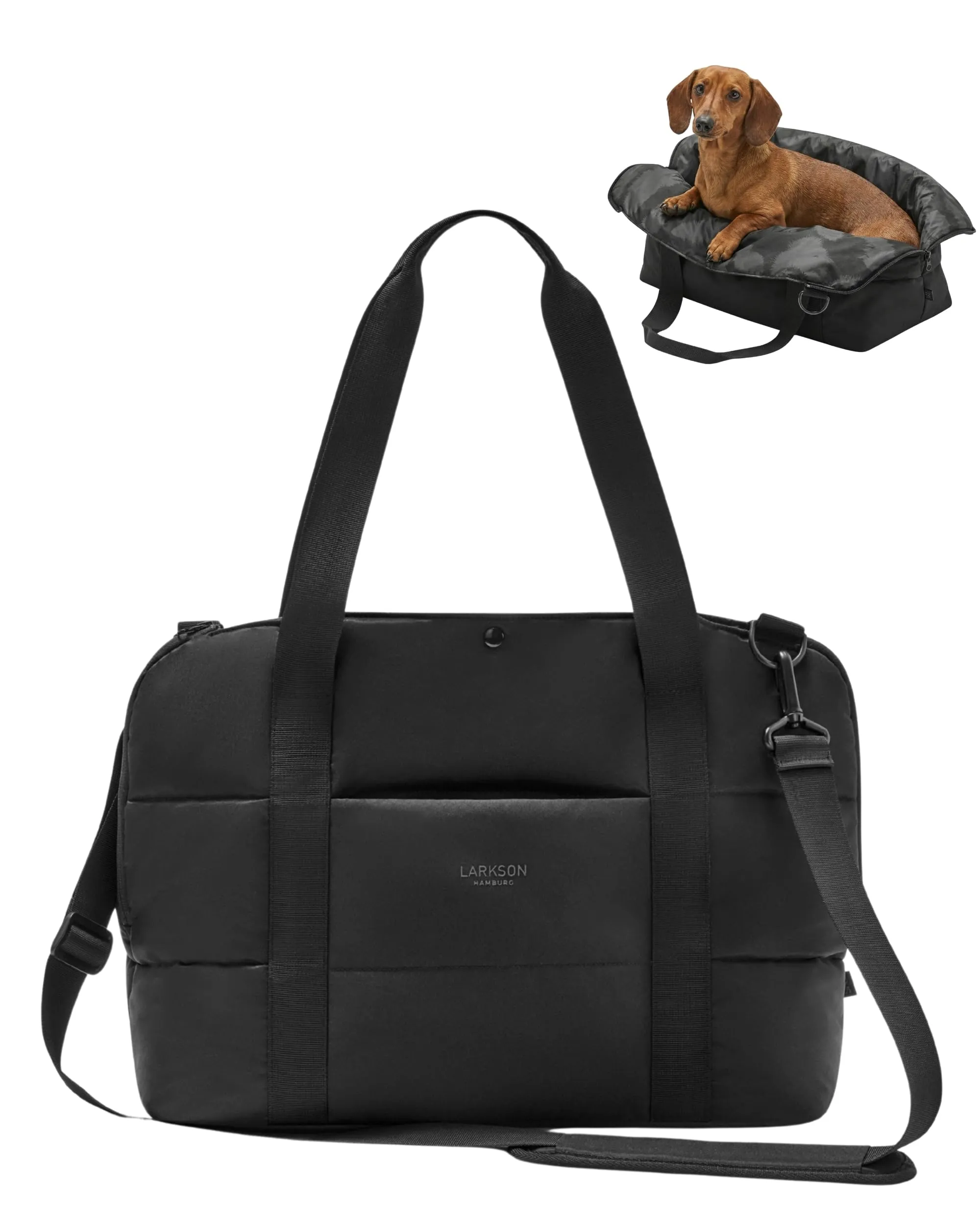 LARKSON Borsa per Cani Nero – Frida - immagine 1