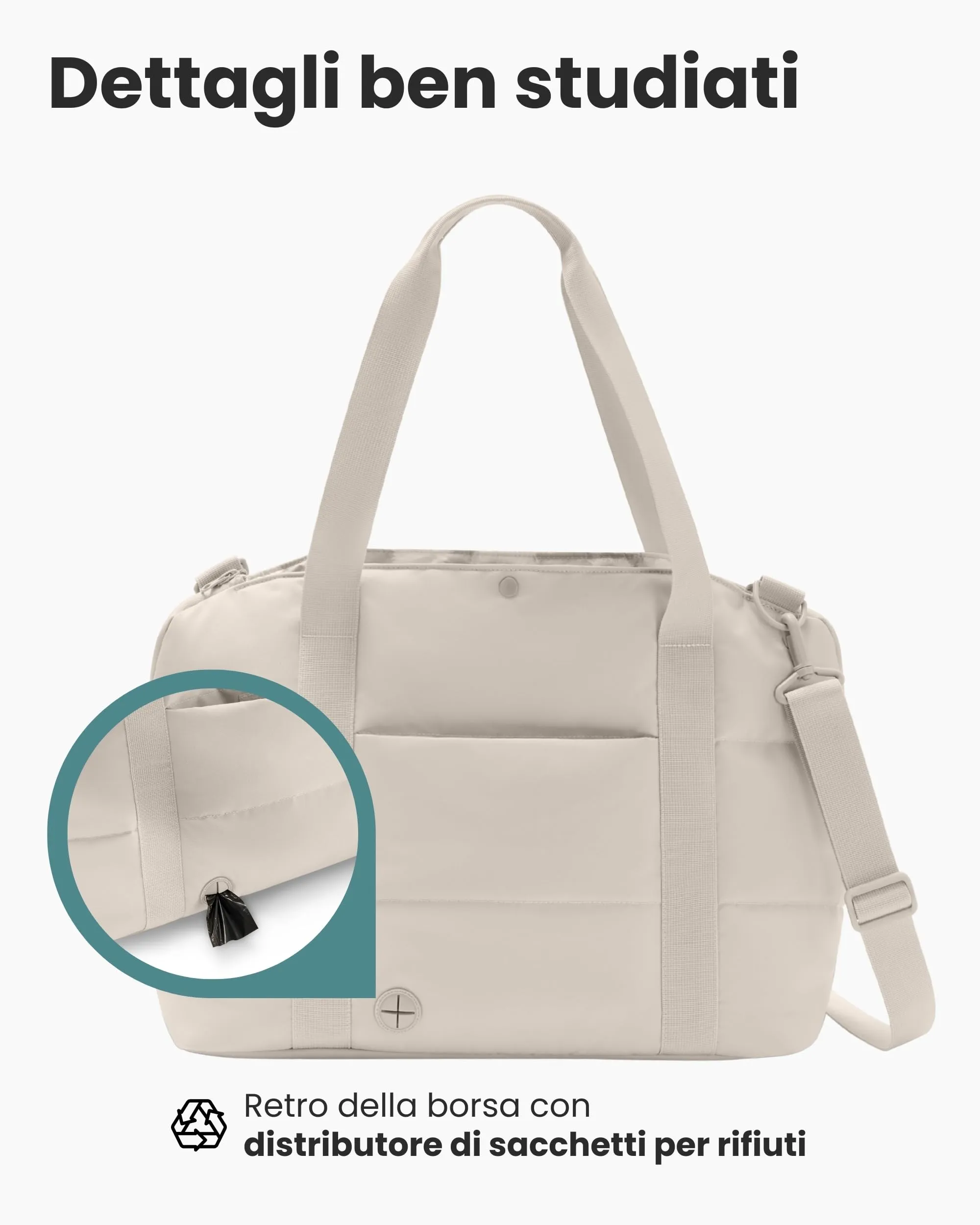 LARKSON Borsa per Cani Beige – Frida - immagine 4