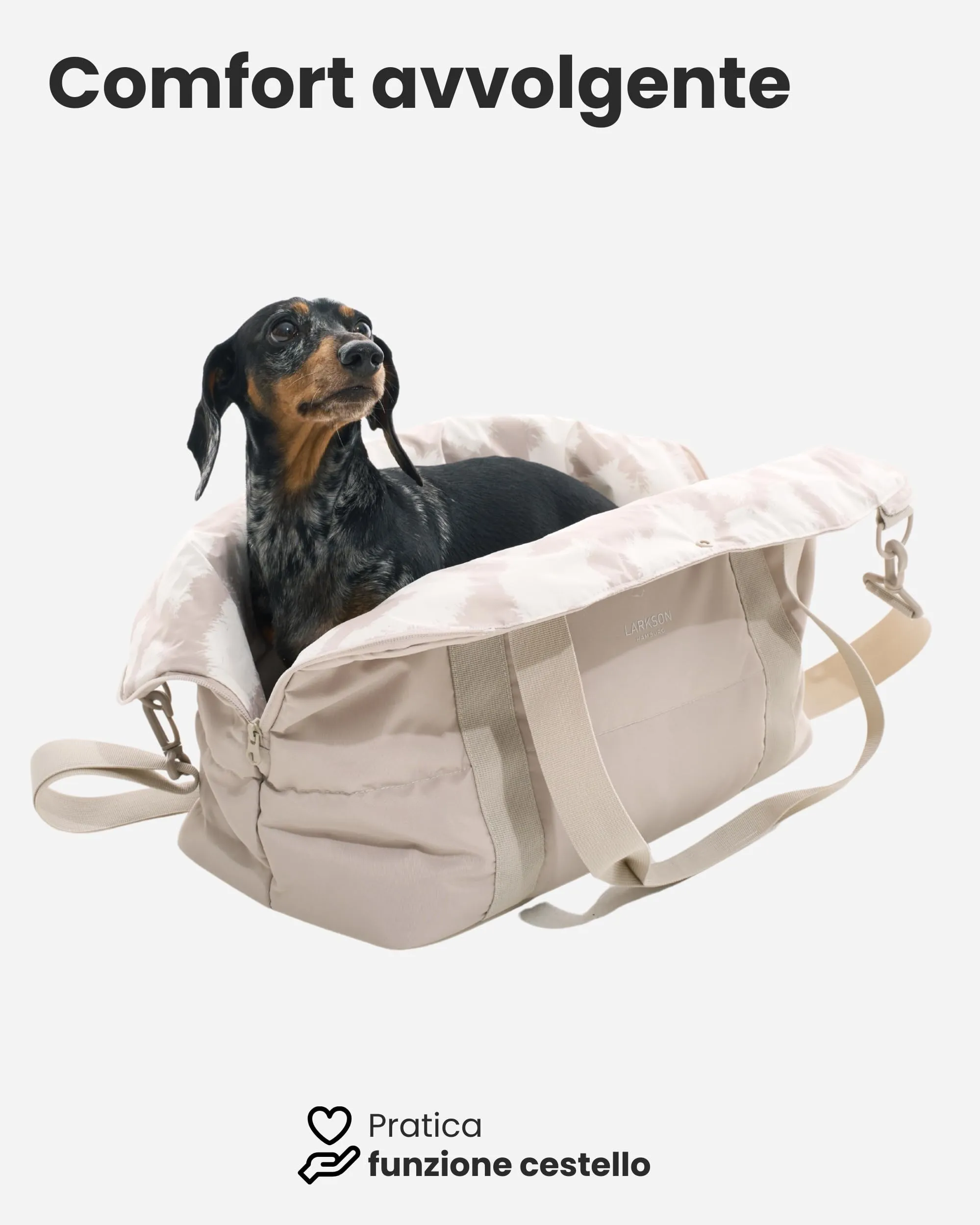 LARKSON Borsa per Cani Beige – Frida - immagine 5