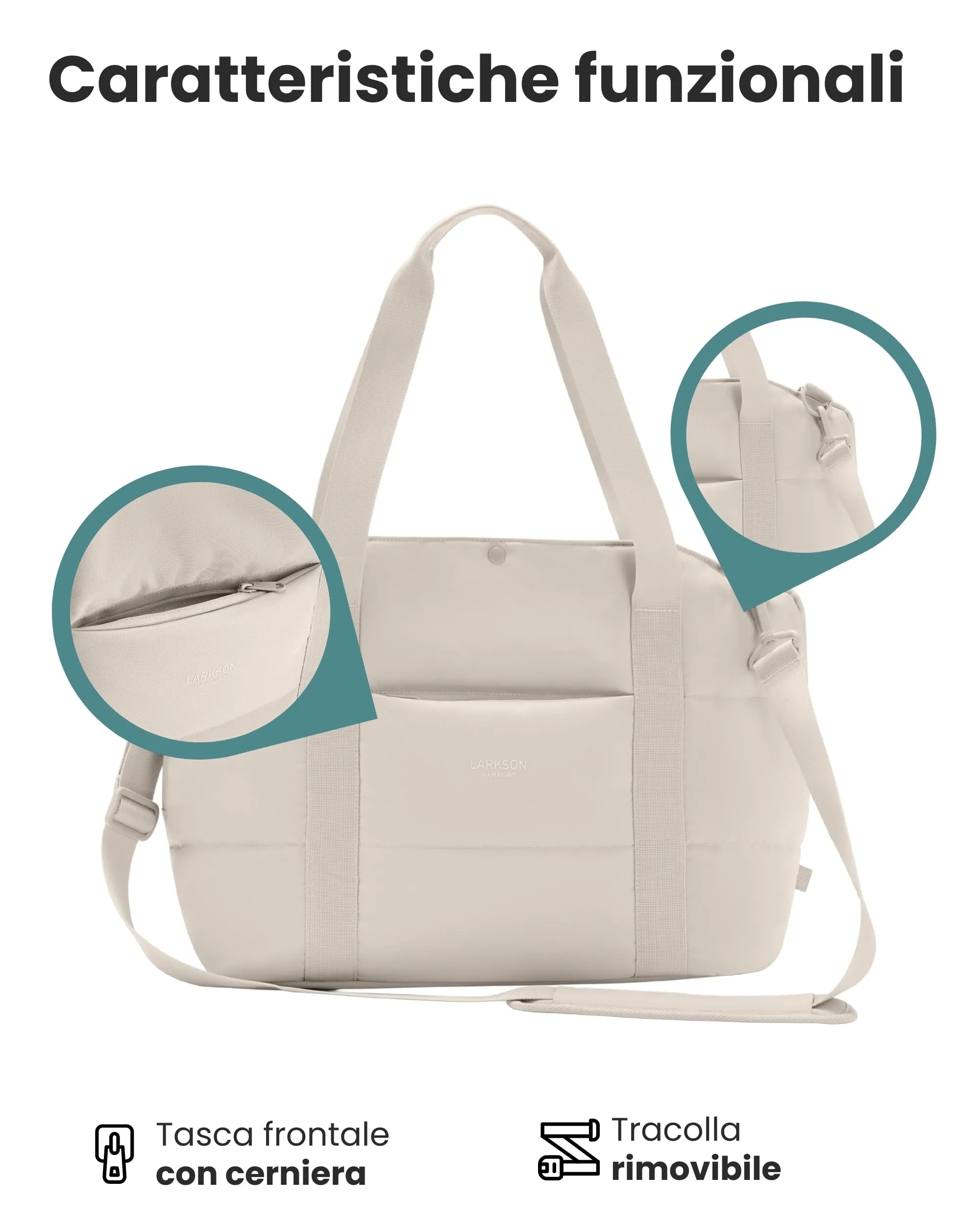 LARKSON Borsa per Cani Beige – Frida - immagine 7