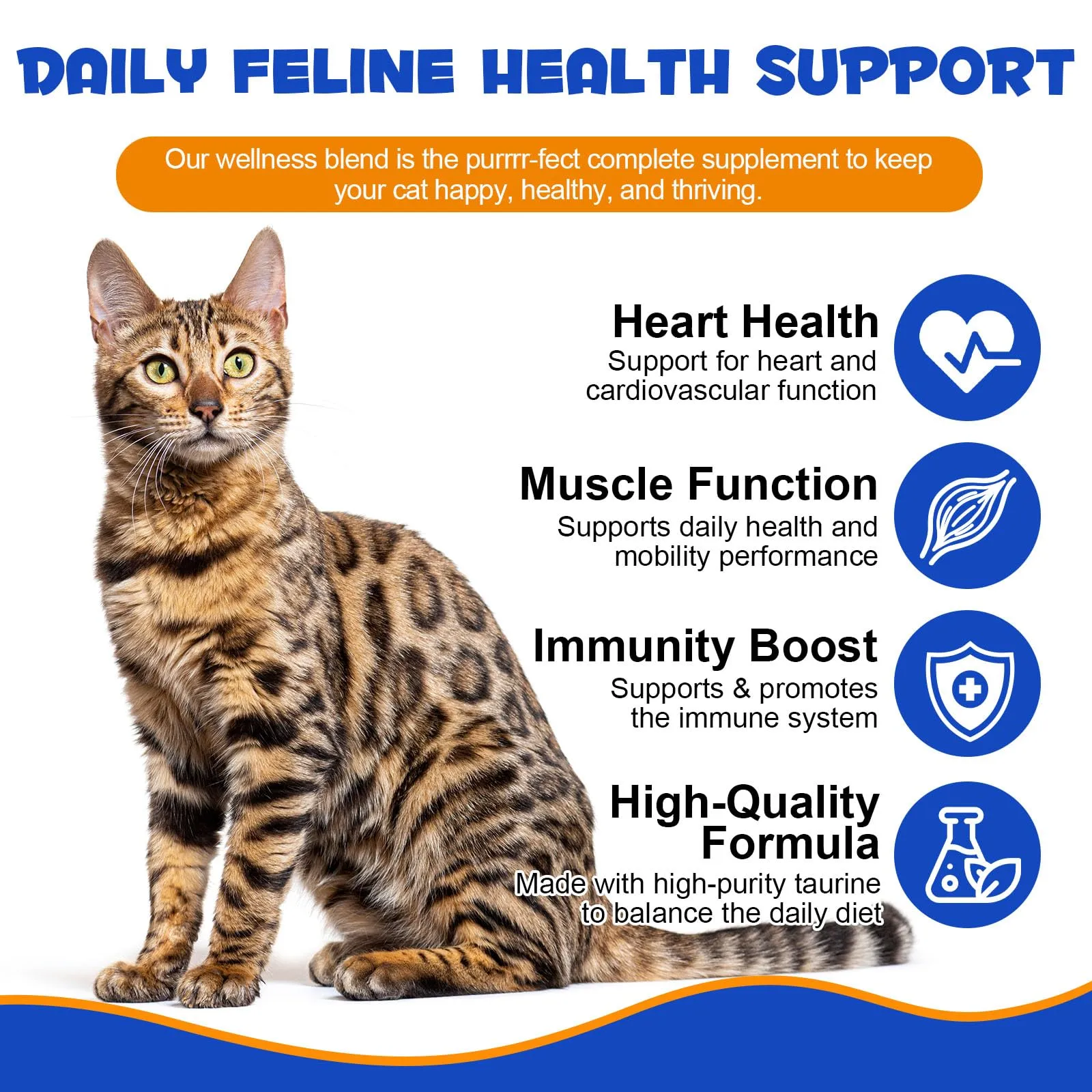 Taurin Gatto | Integratore alimentare ad alta purezza (99%) per cuore e vista | Taurina in polvere per gatti per gatti, adulti e anziani – Ideale per cibo da barba, umido e secco – tutte le fasi della - immagine 6