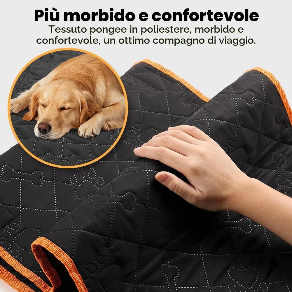 KYG Coprisedile Auto per Cani con Telo Extra Rmovibile Telo Auto per Cani Impermeabile e Resistente Telo Cane Auto Sedili Posteriori con Finestra in Rete, Facile da Pulire, Antiscivolo e Antigraffio - immagine 3