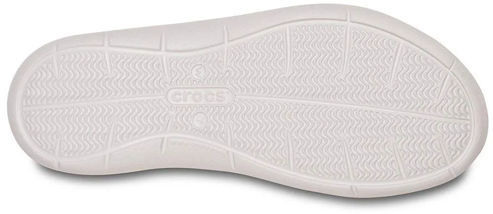 Crocs Women's Swiftwater W Flat Sandal, Cassis Pearl White, 33/34 EU - immagine 5