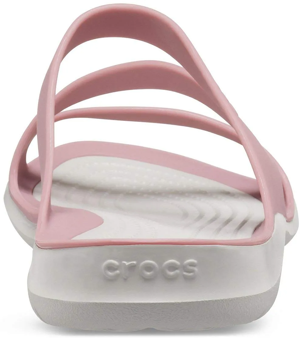 Crocs Women's Swiftwater W Flat Sandal, Cassis Pearl White, 33/34 EU - immagine 6
