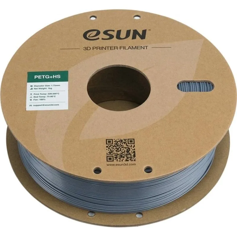 Filamento PETG eSUN PETG+HS175H1P1 Grigio/Argento 1,75 mm Alta Velocità Impermeabile - immagine 1