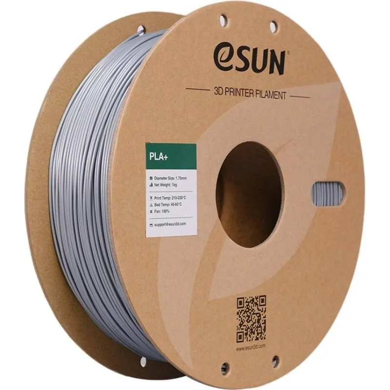 Filamento PLA+ eSUN PLA+175S1P1 Grigio/Argento 1,75 mm Alta Resistenza - immagine 1