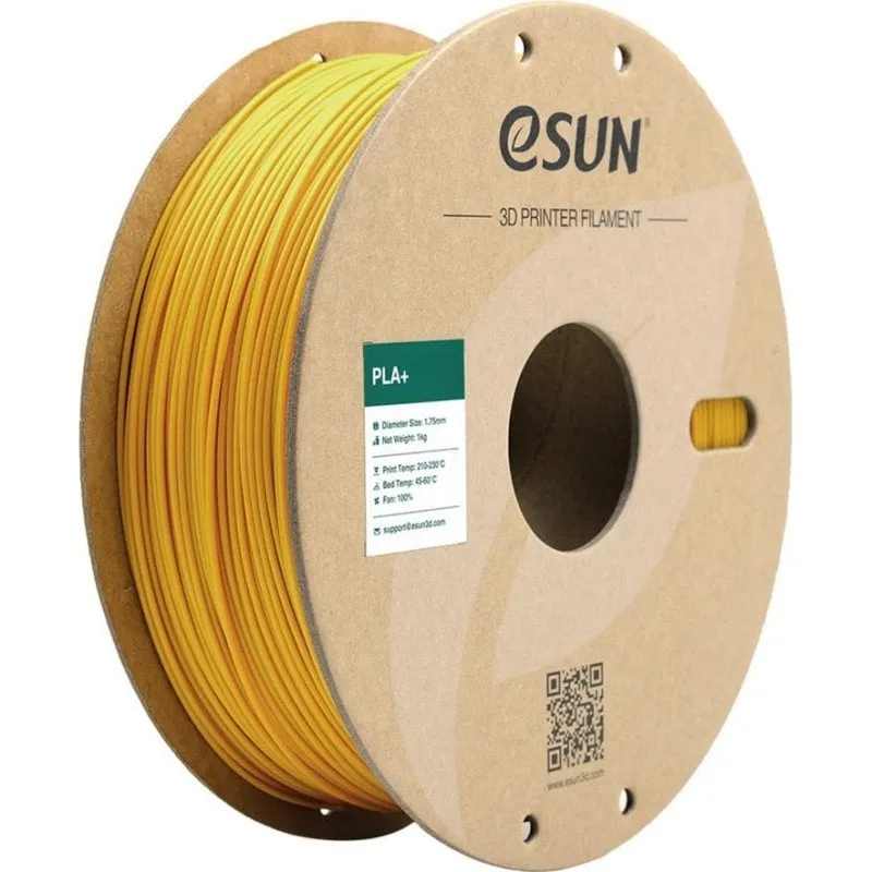 Filamento PLA+ eSUN PLA+175Y1P1 Giallo 1,75 mm Bobina Alta Tenacità - immagine 1