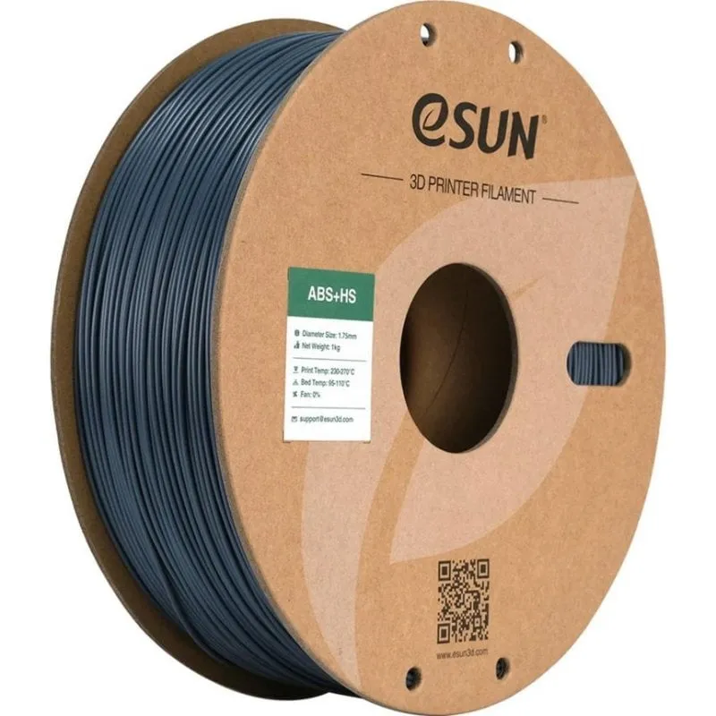 Filamento ABS eSUN ABS+HS175H1P1 Grigio Argento 1,75 mm Alta Velocità Basso Odore - immagine 1
