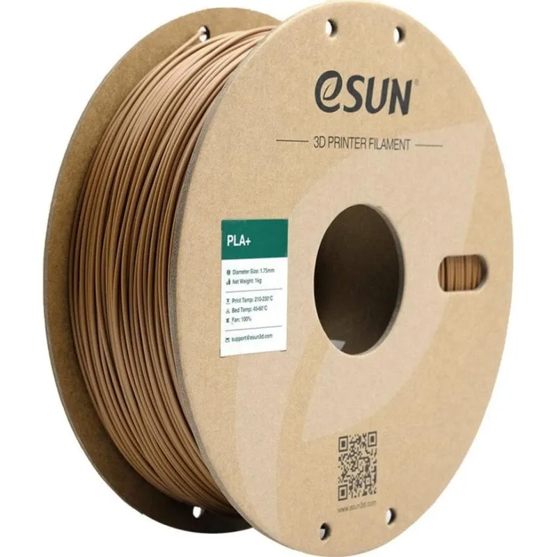 Filamento PLA+ eSUN PLA+175Q-C1P1 Marrone 1,75 mm Bobina Compatibile - immagine 1