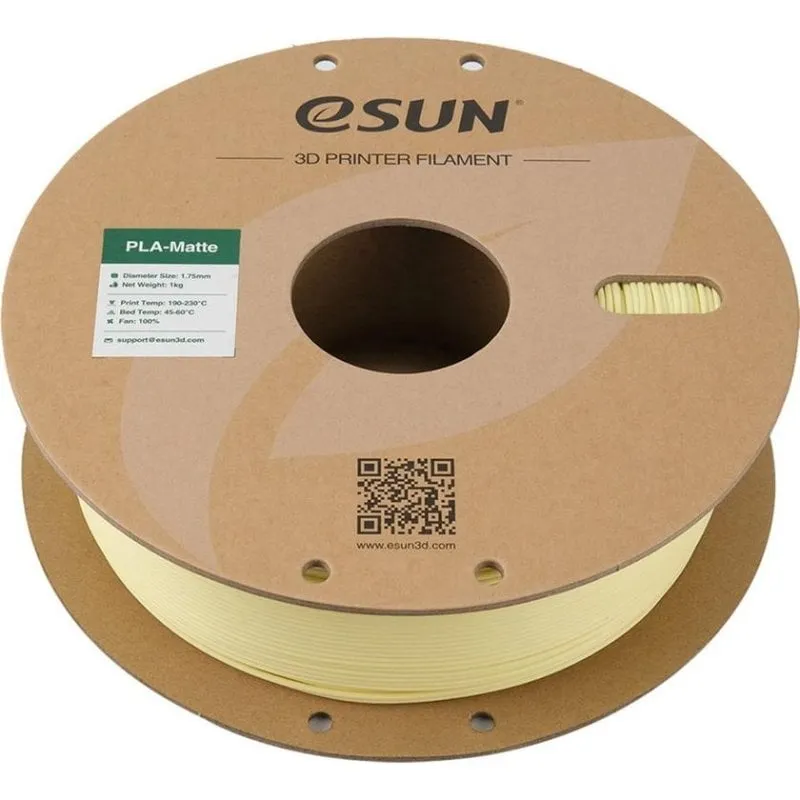 Filamento PLA eSUN PLA-Matte PLA-MT175O-AY1P1 Giallo 1,75 mm Superficie Opaca - immagine 1