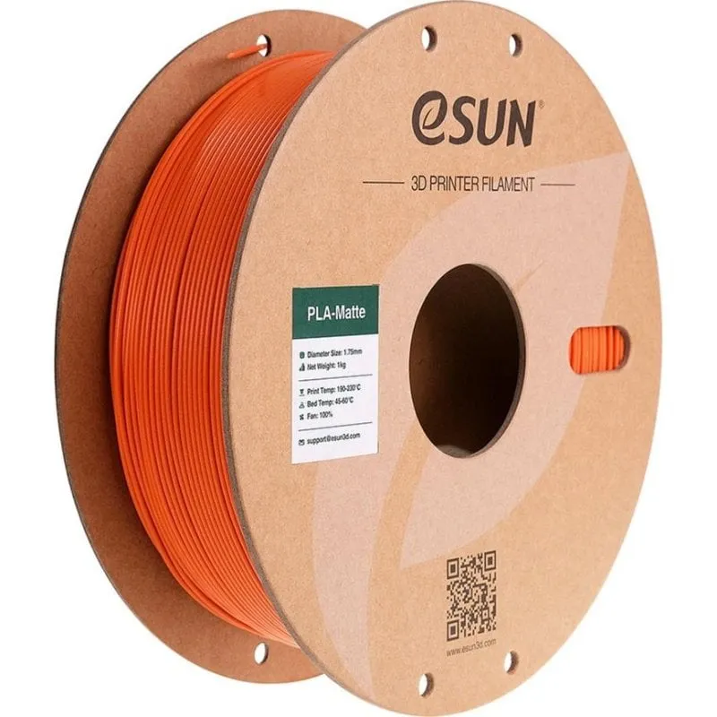 Filamento PLA Matte eSUN PLA-MT175O-TA1P1 Arancione 1,75 mm Matt Facile Stampa - immagine 1