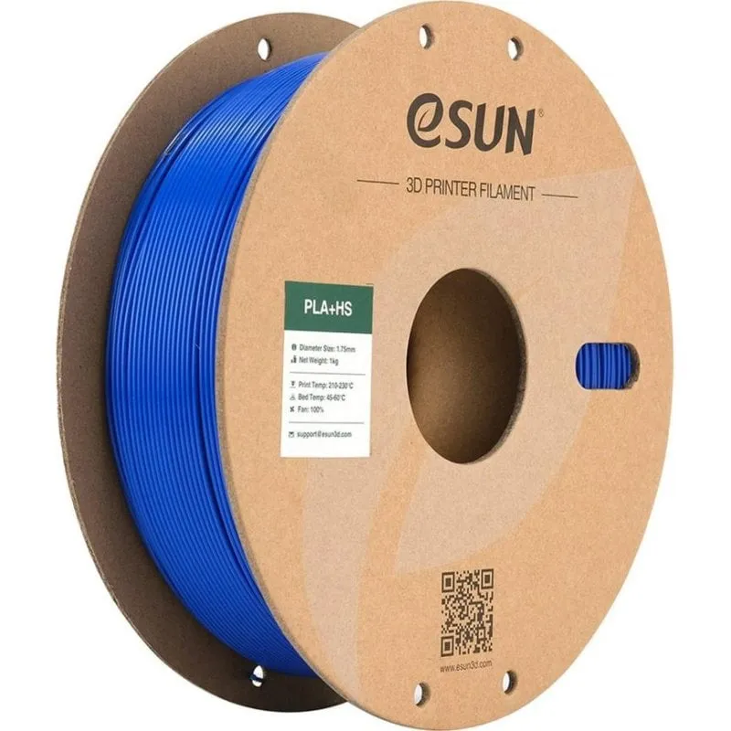 Filamento PLA eSUN PLA+HS175U1P1 Blu 1,75 mm Alta Velocità Dettaglio - immagine 1