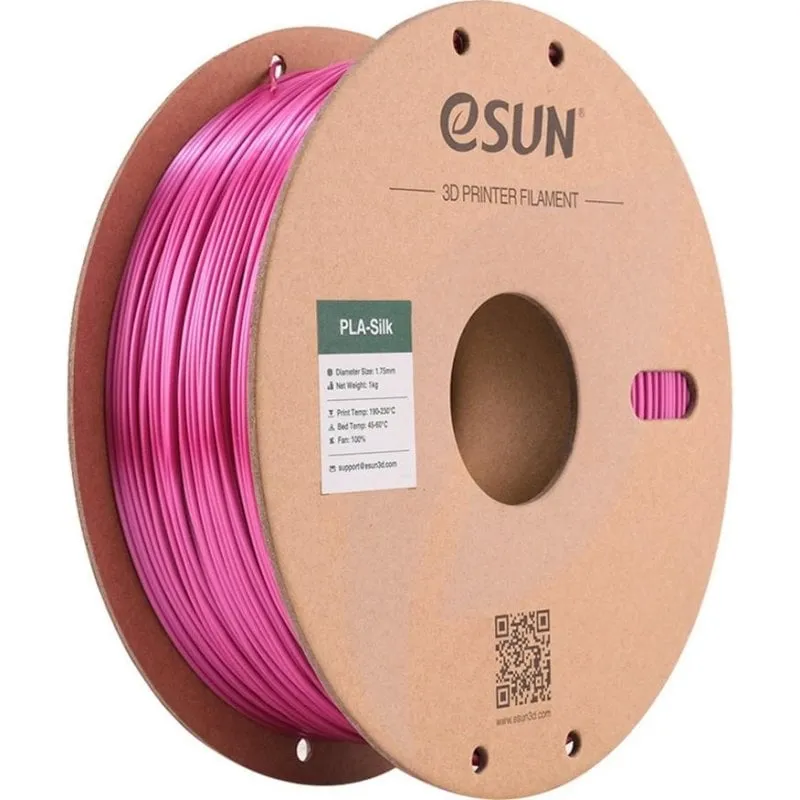 Filamento PLA Silk eSUN PLA-SK175O-VI1P1 Viola 1,75 mm Brillante Facile Stampa - immagine 1