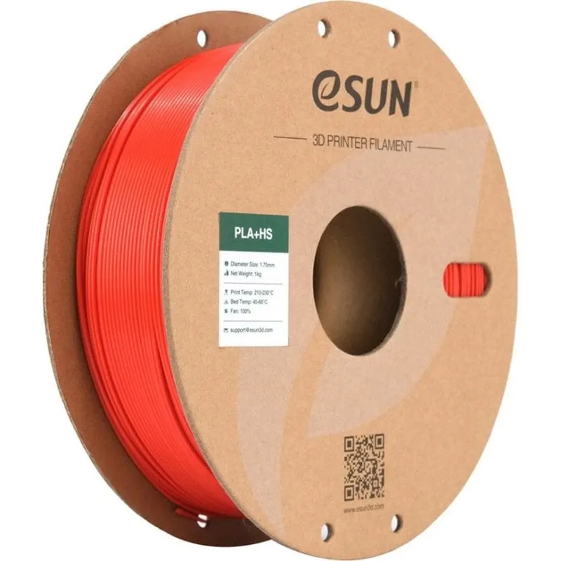 Filamento PLA eSUN PLA+HS175R1P1 Rosso 1,75 mm Alta Velocità Dettaglio - immagine 1