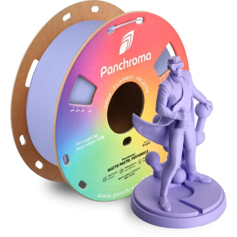 Filamento PLA Polymaker Panchroma Matte Violetta 1,75 mm Superficie Opaca Facile Stampa - immagine 1